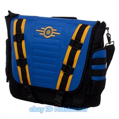 Bioworld Fallout Vault Tec Messenger Bag Laptop Backpack Student Sling Bag 14in