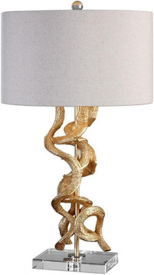 Elegant Twisted Vines 1-Light Table Lamp - 16'' Wide & Deep Accent Light
