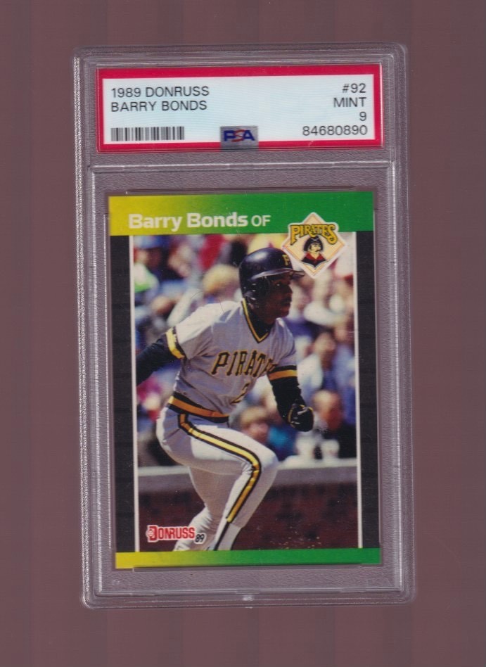 1989 Donruss #92 Barry Bonds PSA 9 Mint