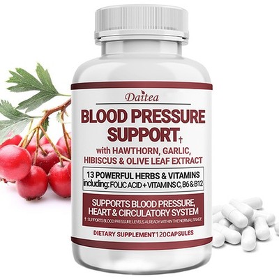 Premium Blood Pressure Support Supplement Promote Heart Health 120 Capsules US