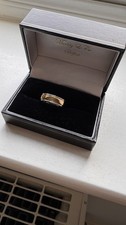 18ct Yellow Gold & Palladium wedding Band