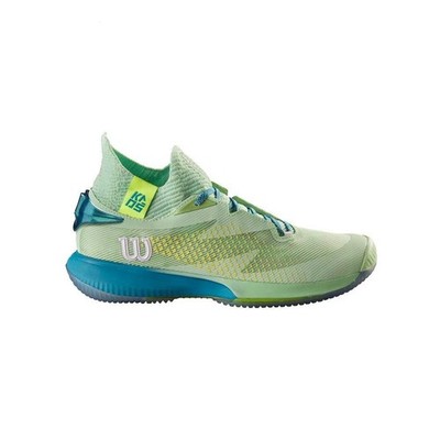 new women's 6.5 Wilson Kaos Rapide SFT Tennis/pickleball Shoe Green/Algiers Blue