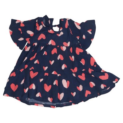 Hering Kids, Kleid, Größe: 68, Blau/Rot/Pink, Viskose, Sonstiges, Mädchen #WLN