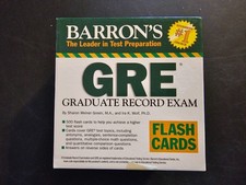 Barron's GRE Graduate Record EXAM FLASH CARDS Test Preparation Study Aid