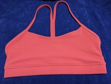 Lululemon Women's Flow Y Nulu Light Support Bra Size 8 Dusty rose Color