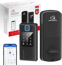 Smart Keyless Entry Door Lock Fingerprint Digital Deadbolt Auto Lock Black New