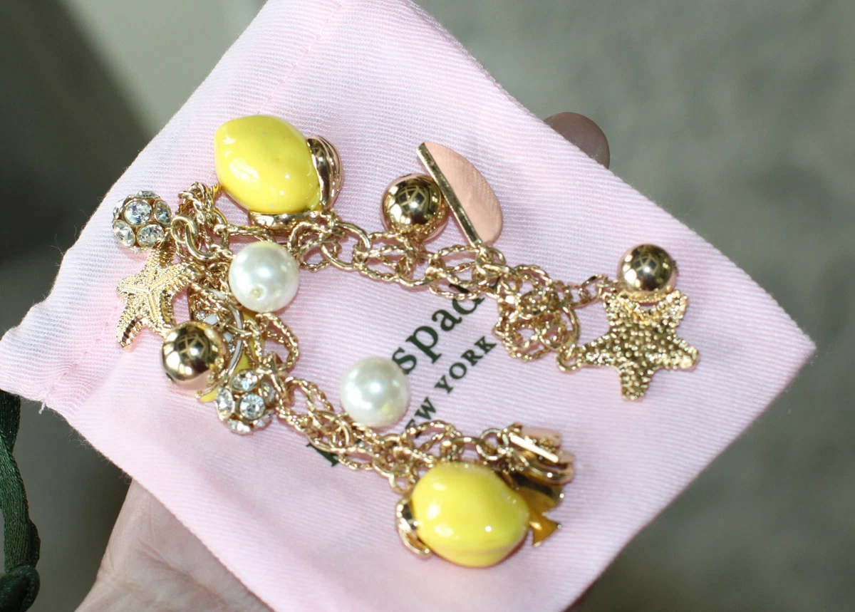 Gold charm hotsell bracelet ebay