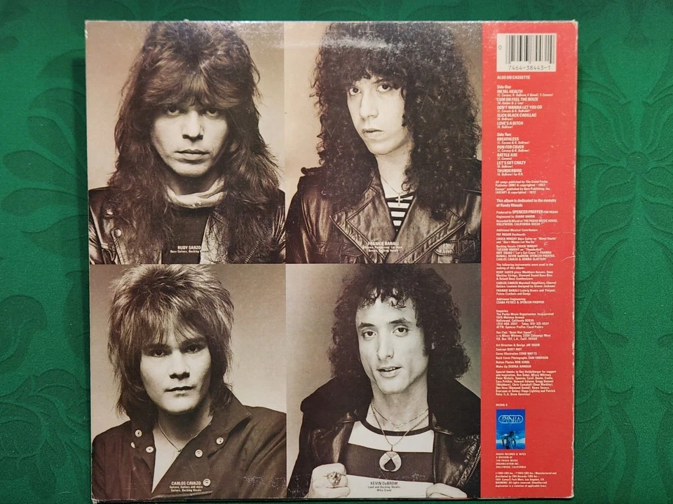 QUIET RIOT Album METAL HEALTH ~ 1983 Record 1ST PRESSING Vinyl ~ Collectible - Image 2 of 4