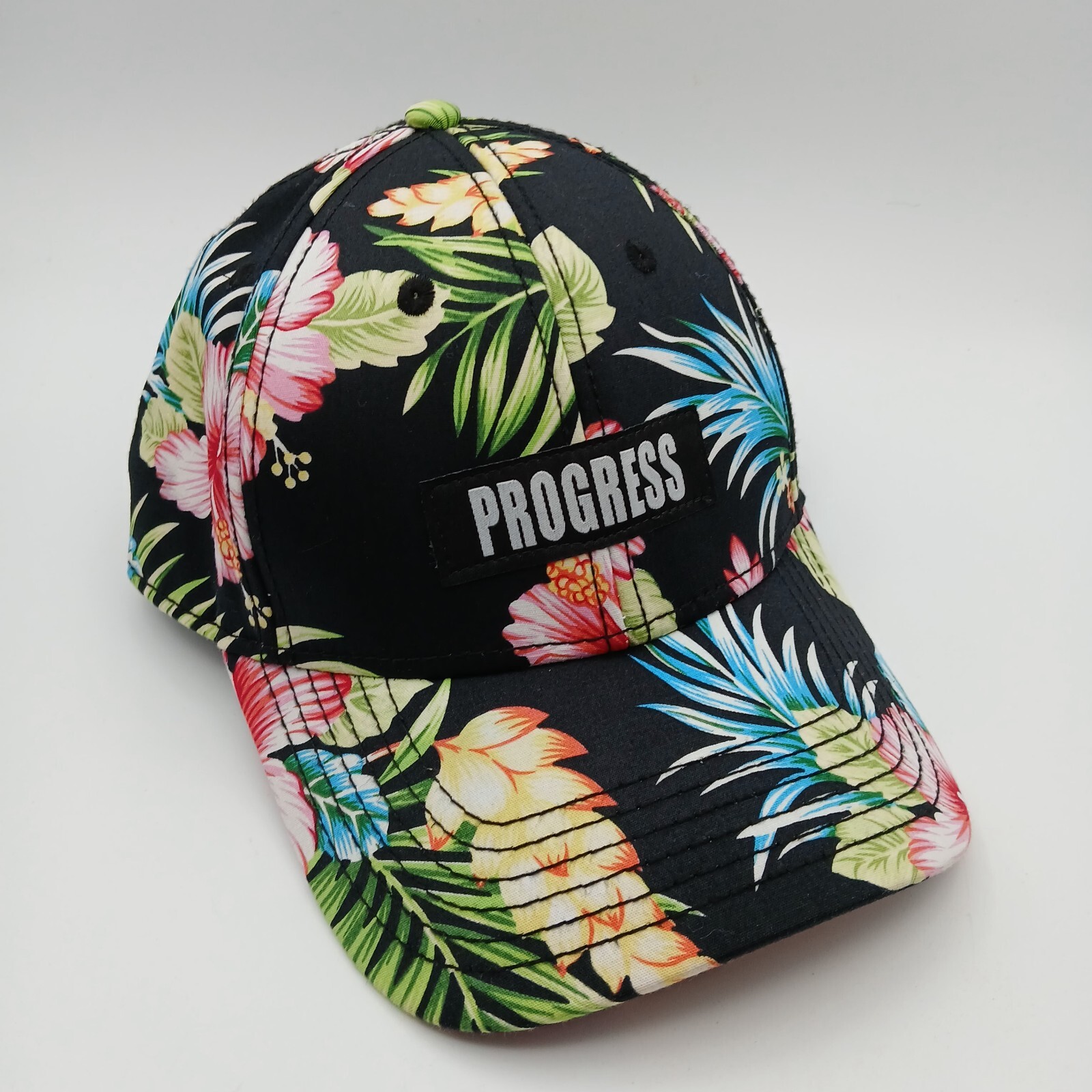 "Progress" Script Hawaiian Hat Cap Snapback Multi… - image 3