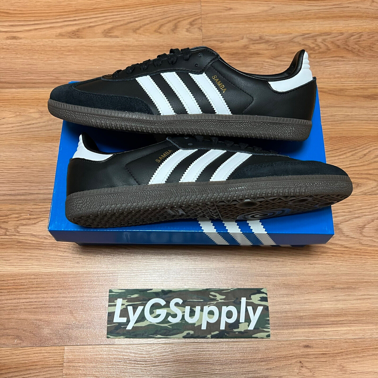 La oficina Depender de ensillar Adidas Samba OG Black Gum B75807 Sizes US 5 5.5 6 6.5 9 9.5 10 IN HAND SHIP  FAST | eBay