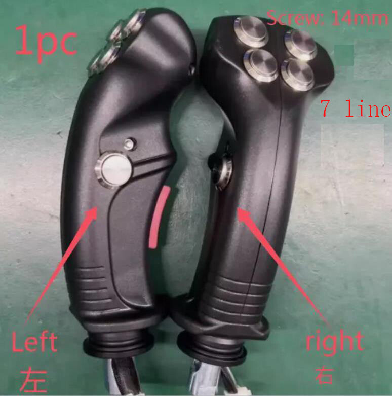 1X  for 6 button（12 line） joystick handle excavator harvester modification Metal