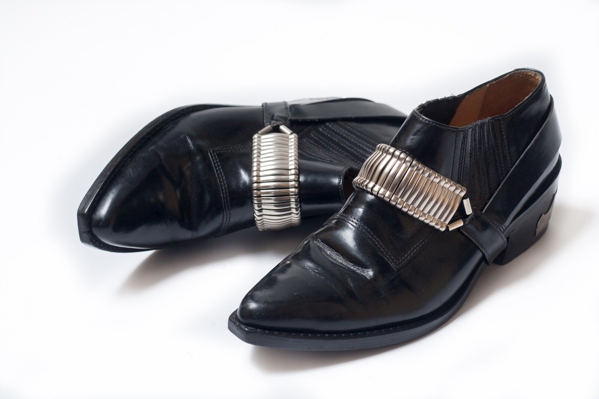 TOGA PULLA Black Women's Leather Cuban Heel Boots Size 37 | eBay