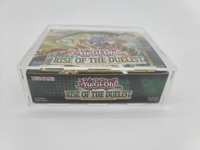 yugioh booster box display case TCGHalo Acrylic (3 Pack) Acrylic Case for Yu-Gi-Oh Booster Box - Sliding Magnetic Lid 5MM Thick the acrylic case also offers protection against fall damage Yugioh Booster Box Acrylic Case