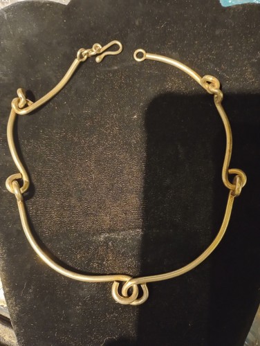 Vintage Sterling Silver Mid Century Modern Articulated Choker Necklace reg $460 - Picture 3 of 10