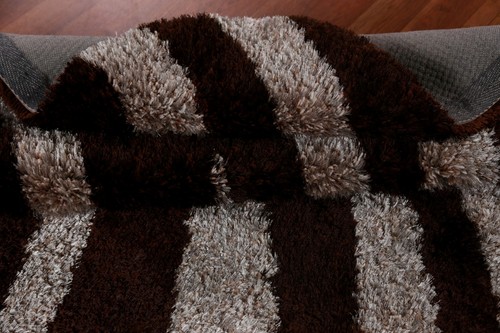 Abstract Indian Hand-tufted Rug 5x8 ft Modern Shaggy Carpet - Picture 14 of 17
