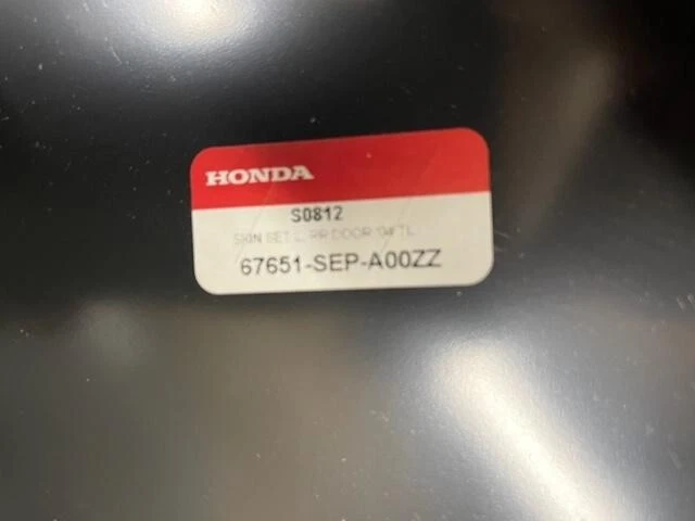 NEW Genuine HONDA 2004-2008 ACURA TL LEFT REAR DOOR SKIN 67651-SEP-A00ZZ Foto 3 de 3