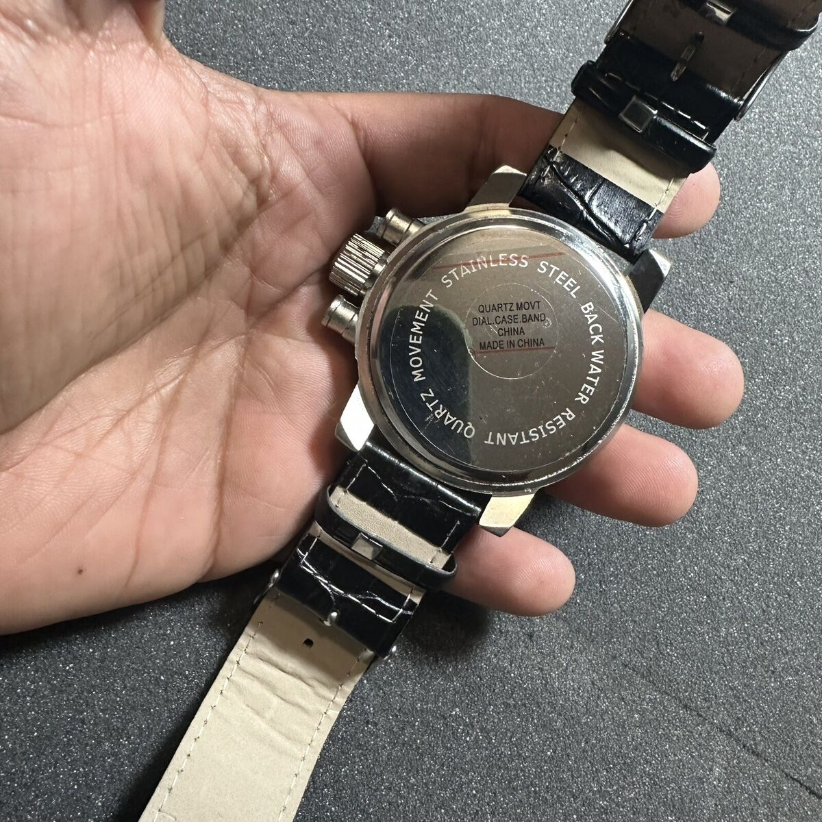 Mark Naimer Mens Quartz Watch Silver Tone Black Dial Black Mark Naimer Mens Quartz Watch Silver Tone Black Dial Black