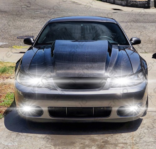 For Ford Mustang Gt Svt Cobra 1994-2004 - 4X LED Headlight + Fog Light Bulbs GB - Picture 12 of 12