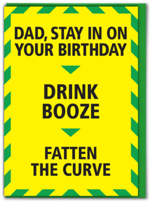 Funny Birthday Dad Card Lockdown Isolation Quarantine ...