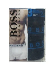 Hugo Boss Men's Black Cotton Stretch Boxer Shorts 3 Pack
