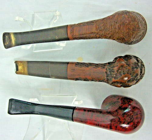Lot of 3 Smoking Pipes Wimbleton 370 Wally Frank The Tinder Box Italy - Picture 2 of 16