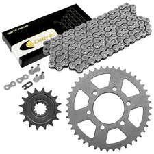 Drive Chain and Sprockets for Kawasaki ZX-6R ZX6R Ninja ZX600 ZX636 07-18 Steel
