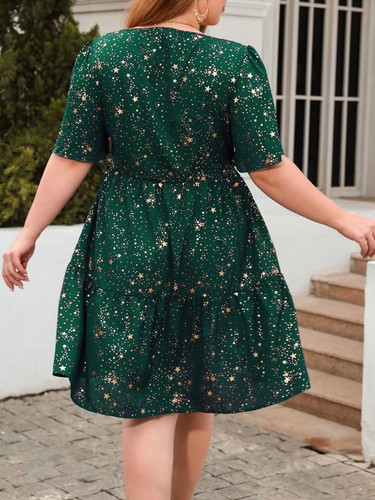 Damen Kleid Partei Klubbekleidung Hochzeit Kostüm Urlaub Kurzarm Sommer Maxi - 第 27/47 張圖片