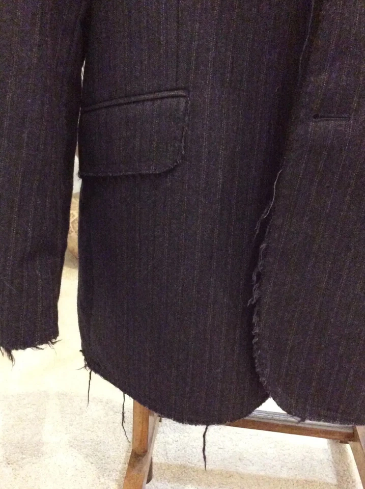 Mens Oliver Spencer Wool Jacket Size 38 Frayed edged details.Excellent Condition - Image 4 of 4