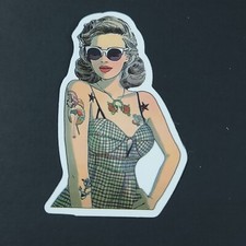 Sexy Tattoo Bad Girl Dia de Los Muertos Laptop Sticker 2 Inch #17 Marilyn Monroe