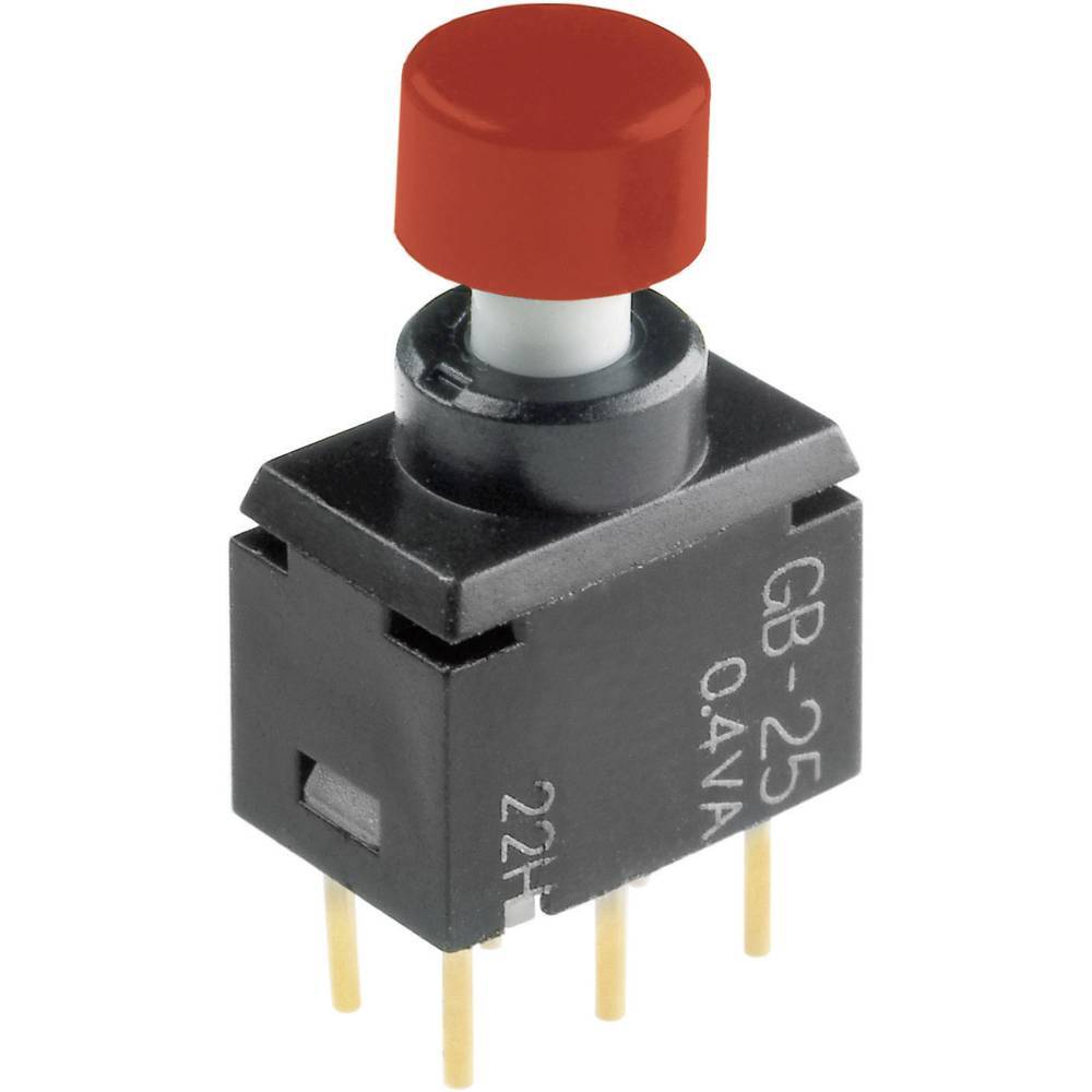 NKK Switches GB25AH GB25AH Pulsante 28 V DC/AC 0.1 A 2 x On / (On) Momentaneo 1