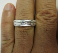 14K Gold Diamond Wedding Band Diamond .45 Carat F-SI1  9.0 Grams  Value 4,750