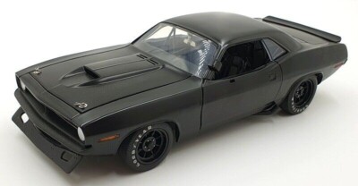 1970 PLYMOUTH BARRACUDA ROAD RACING VERSION 1:18 MATT BLACK RARE