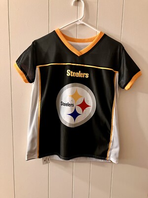 NFL Flag Jersey Youth Kids Boys Large Pittsburgh Steelers Football