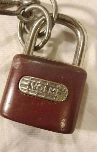 Vintage Volm Lock With 2 Keys Collectible