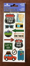 Paper House Sticky Pix Enamel Stickers ROAD TRIP EXPLORE ADVENTURE *