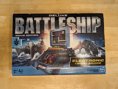 Deluxe Battleship Movie Edition COMPLETE & TESTED Hasboro 2012 Electronic C-290B