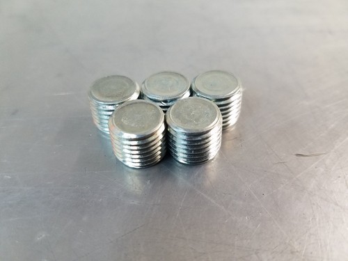 (5) 5406-HHP-01, 1/16" -01 Male NPT, MNPT Steel Plug Allen Key Countersunk Hex - Picture 2 of 2