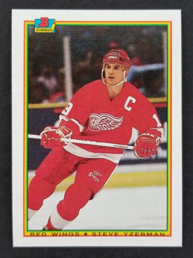 STEVE YZERMAN HOCKEY CARD THE TOPPS BOWMAN #233 1990-1991