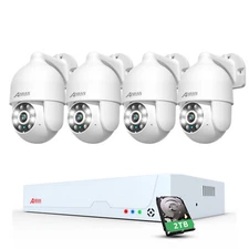 ANRAN PoE 8CH NVR Lot 4K Security Camera System CCTV Home Color Night Vision 2TB