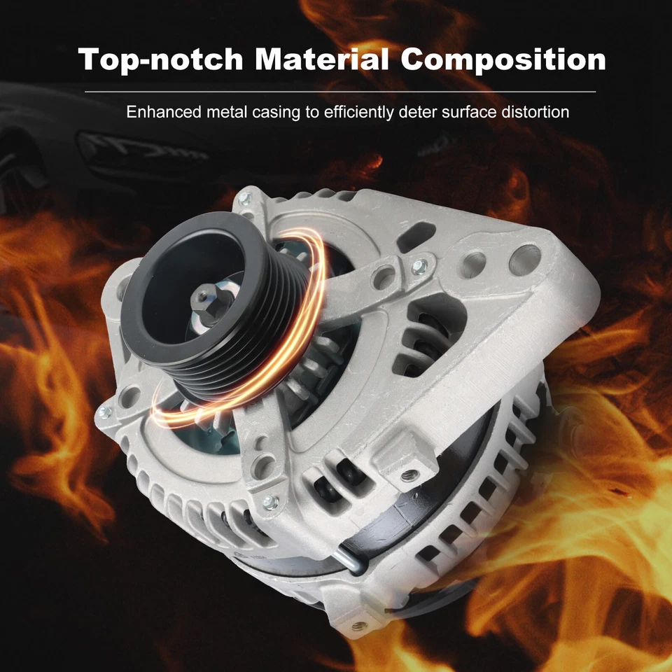 Alternator 11324 for Toyota FJ Cruiser 2007-2009 V6 100A CW 7-Groove Pulley US Foto 2 de 4
