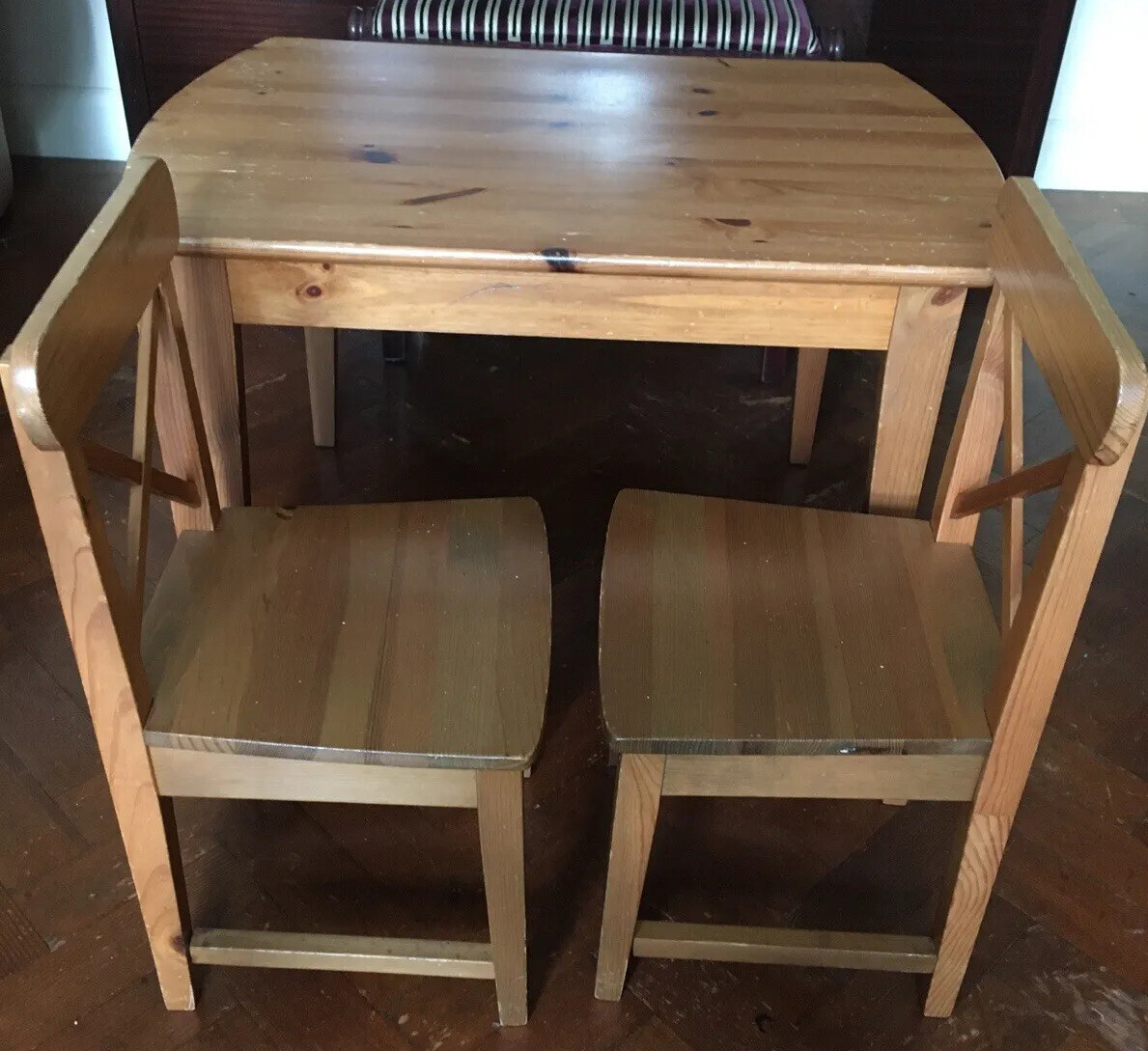 IKEA Children’s Wooden Table and Chair Set in Natural Wood eBay