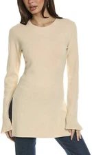 THEORY Milania Bell Sleeve Knit Tunic in Wood Ash Size XS (P) New With tags