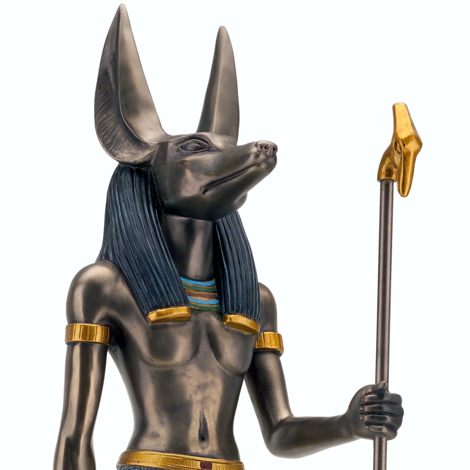 Anubis Lrg Statue Egyptian Dog Head Figure God Deity Underworld