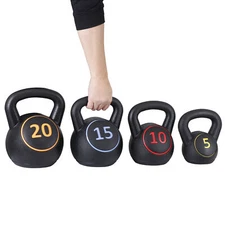 Kettlebell Set 4 Piece Strength Training KettleBells Weight Set 5,10,15 and 20lb