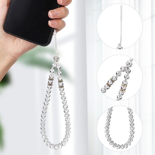 2 Pcs Mobile Phone Lanyard Bling Chain Strap Cell Bracelet Wristlet - Zdjęcie 12 z 12