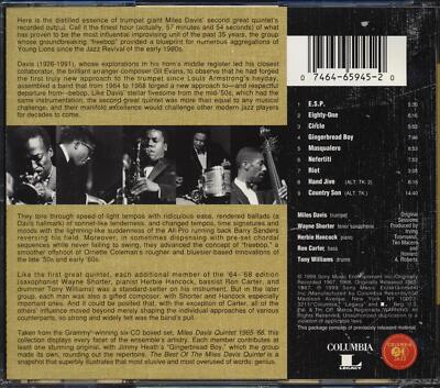 ⭐︎MILES DAVIS QUINTET, 1965-68 Amazon.com: The Best Of The Miles Davis Quintet (1965-1968