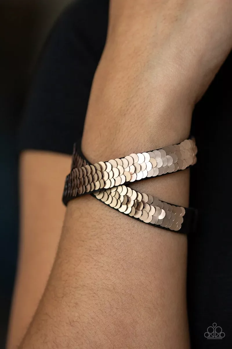 Under the sequins gold sale urban bracelet paparazzi