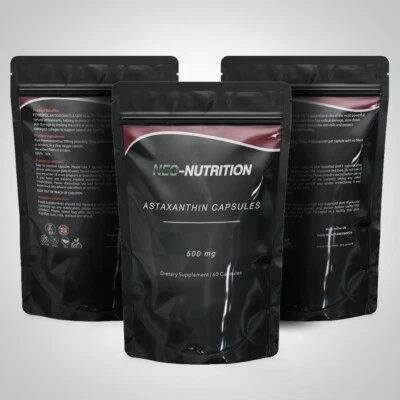 NEO-NUTRITION Neo Nutrition ASTAXANTHIN 500mg Natural 100% Vegan Capsule