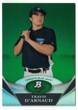 2011 Bowman Platinum - Prospects - Green #BPP7  Travis d'Arnaud #/599
