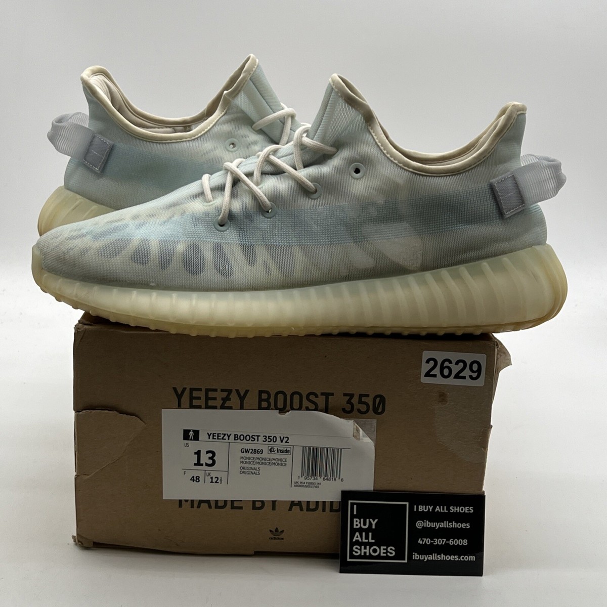 Mono Pack Yeezy 350 Mono Ice Release Date Size 13 Adidas Yeezy